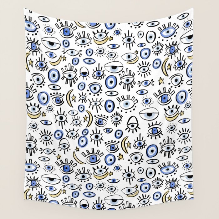 Classic Evil Eye  Wall Tapestry Gallery Image 4