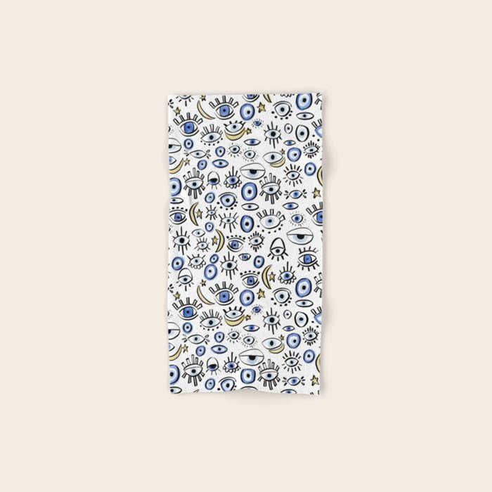 Classic Evil Eye  Bath Towel Gallery Image 1