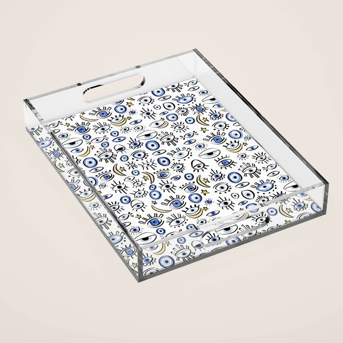 Classic Evil Eye  Acrylic Tray Gallery Image 1