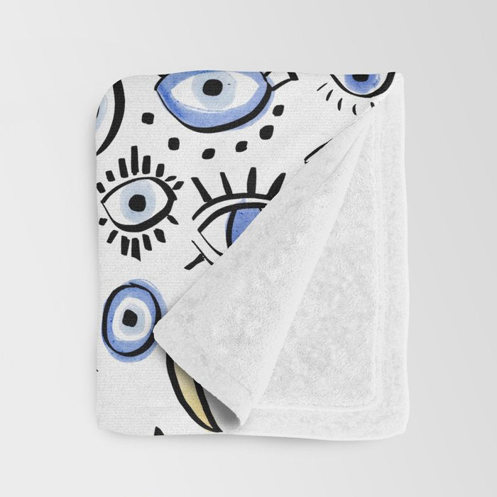 Classic Evil Eye  Throw Blanket Gallery Image 3