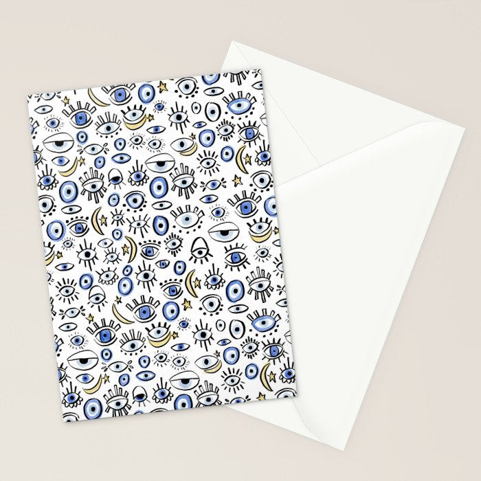 Classic Evil Eye  Stationery Card Gallery Image 2