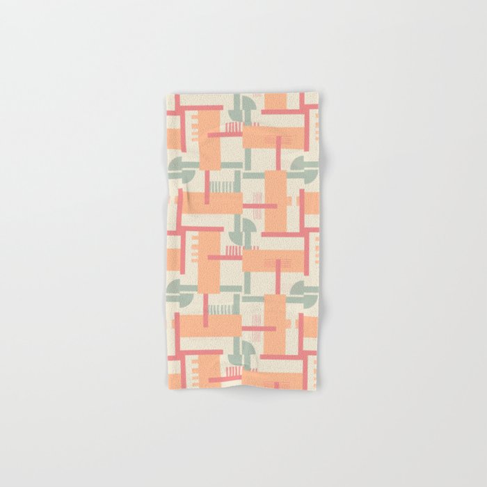 Playful geometric stripes C Bath Towel Gallery Image 1