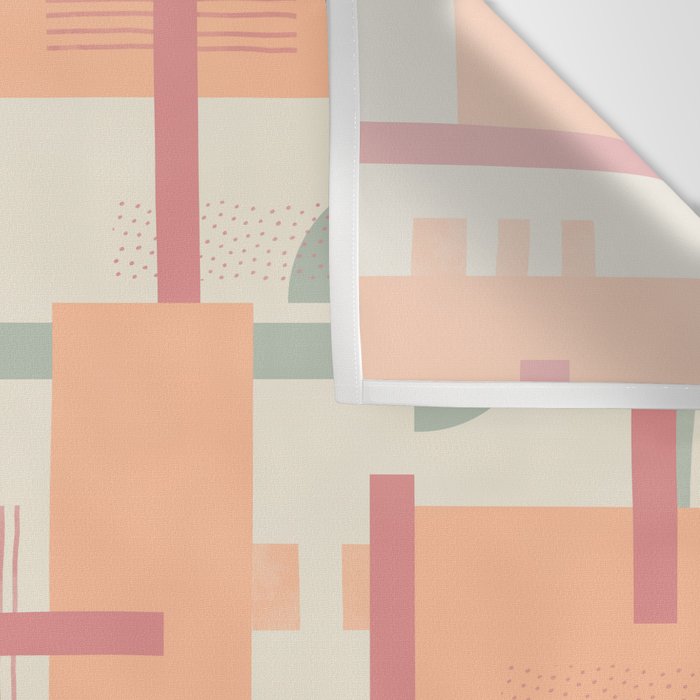 Playful geometric stripes C Wall Tapestry Gallery Image 3
