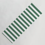 Green White Stripe - By The Seashore Yoga Mat Gallery Image 1