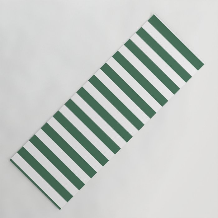 Green White Stripe - By The Seashore Yoga Mat Gallery Image 1