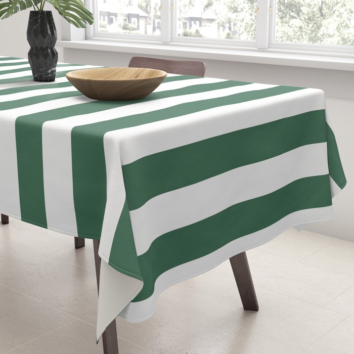 Green White Stripe - By The Seashore Tablecloth Gallery Image 3