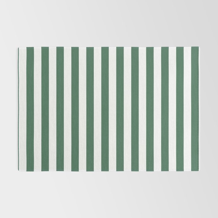 Green White Stripe - By The Seashore Rug Gallery Image 2