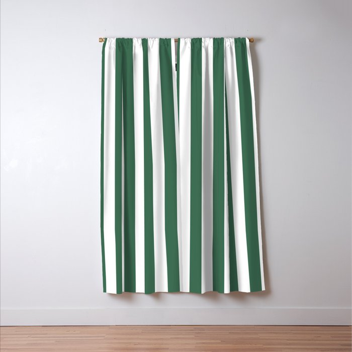 Green White Stripe - By The Seashore Window Curtain Gallery Image 3