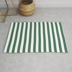 Green White Stripe - By The Seashore Rug Gallery Image 1