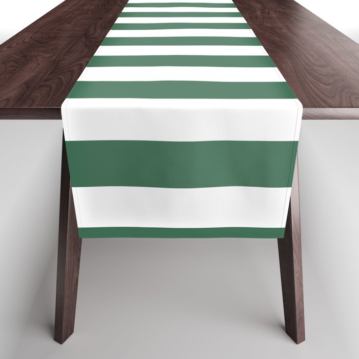 Green White Stripe - By The Seashore Table Runner Gallery Image 1