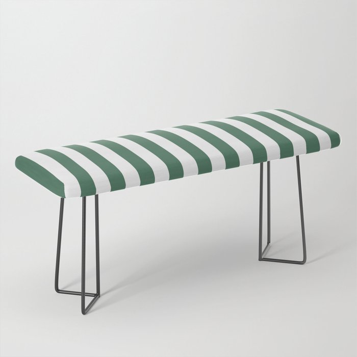 Green White Stripe - By The Seashore Bench Gallery Image 1