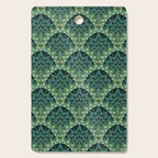 Green Art Deco Papyrus Cutting Board Gallery Image 1