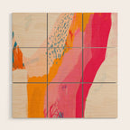 Abstract Line Shades Wood Wall Art Gallery Image 1