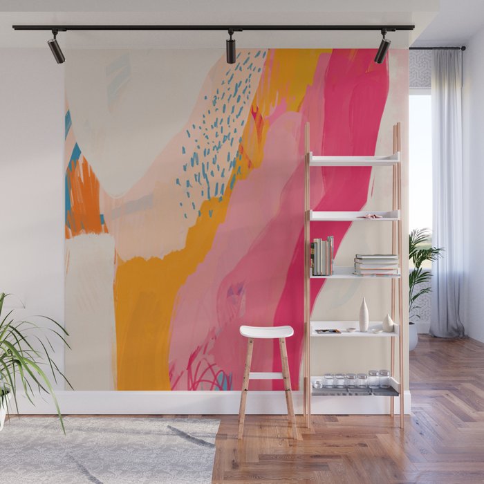 Abstract Line Shades Wall Mural Gallery Image 1