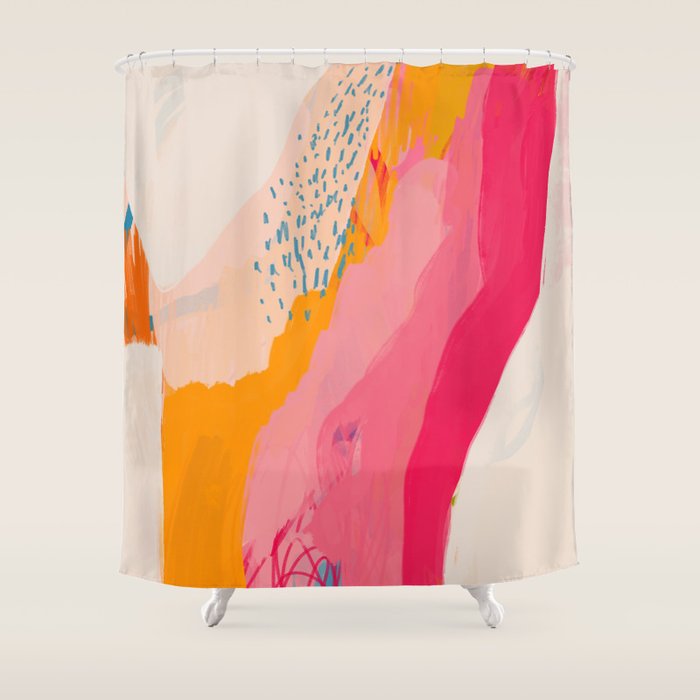 Abstract Line Shades Shower Curtain Gallery Image 1