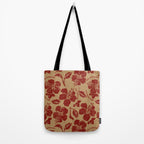 Mele Kalikimaka Vintage Pareau Hawaiian Hibiscus  Tote Bag Gallery Image 2