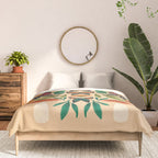 Rainbow Butterfly Garden with Mushrooms Comforter Gallery Image 3