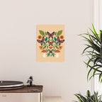Rainbow Butterfly Garden with Mushrooms Poster Gallery Image 2