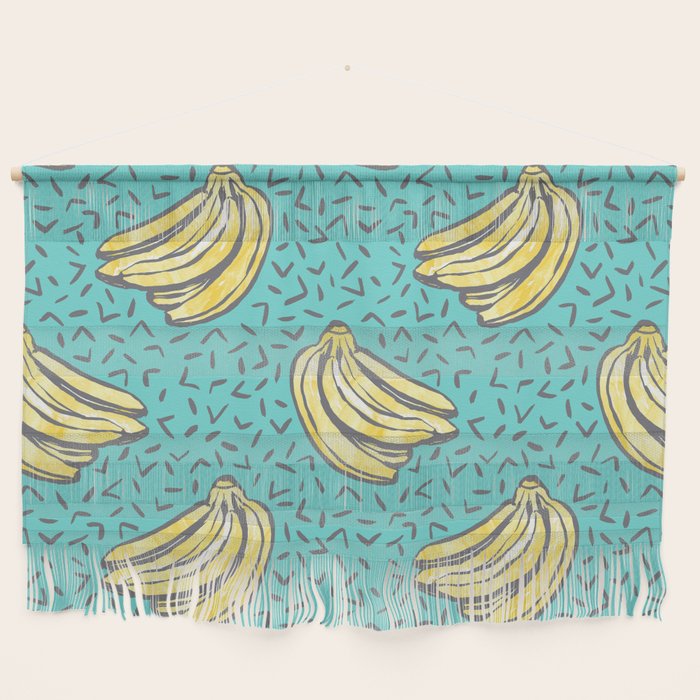 Go Bananas! (teal) Wall Hanging Gallery Image 1