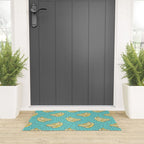 Go Bananas! (teal) Welcome Mat Gallery Image 3