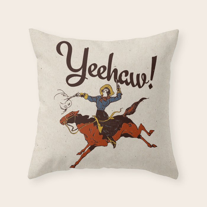 Yeehaw! Throw Pillow