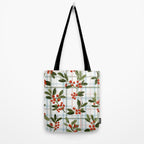 Festive Berries on Tartan Tote Bag Gallery Image 2