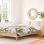 Festive Berries on Tartan Duvet Cover Gallery Image 2