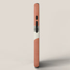 Abstract Lines Composition - Orange Brown iPhone Case Gallery Image 2