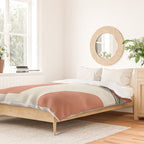Abstract Lines Composition - Orange Brown Duvet Cover Gallery Image 2