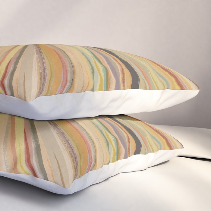 Abstract Pastel Bloom Pillow Sham Gallery Image 3