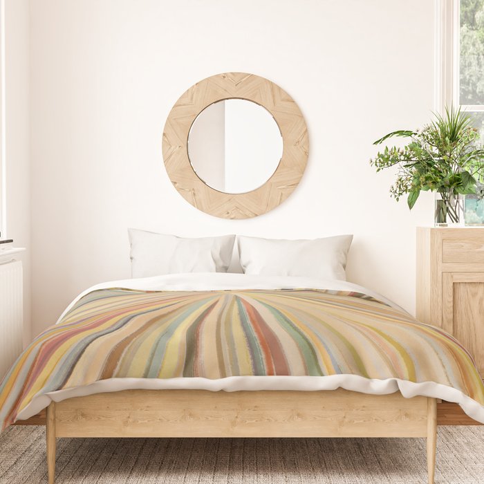 Abstract Pastel Bloom Duvet Cover Gallery Image 3