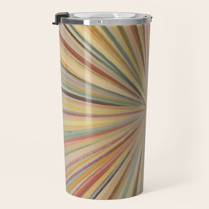 Abstract Pastel Bloom Travel Mug Gallery Image 3