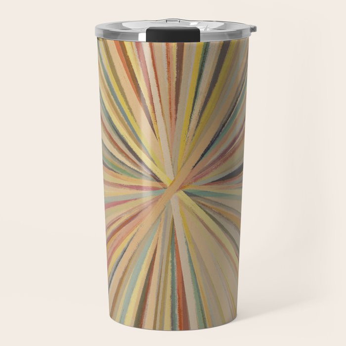 Abstract Pastel Bloom Travel Mug Gallery Image 1