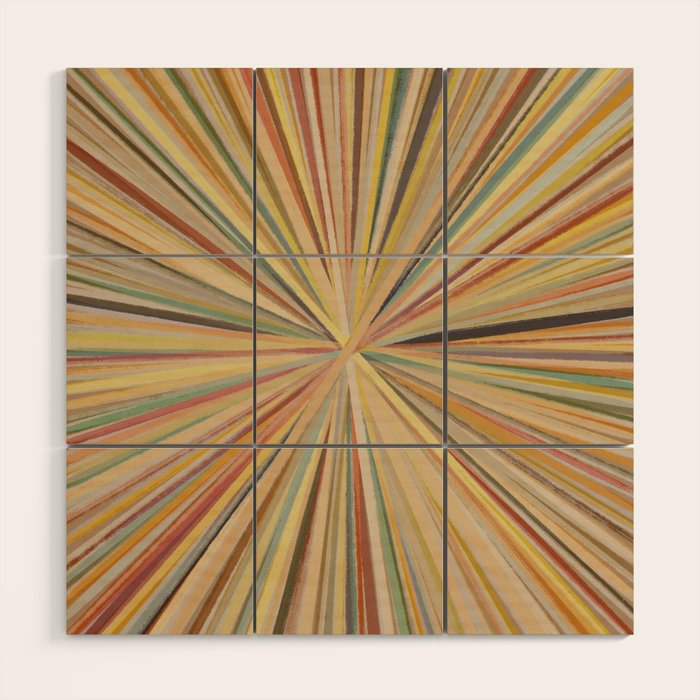 Abstract Pastel Bloom Wood Wall Art Gallery Image 1