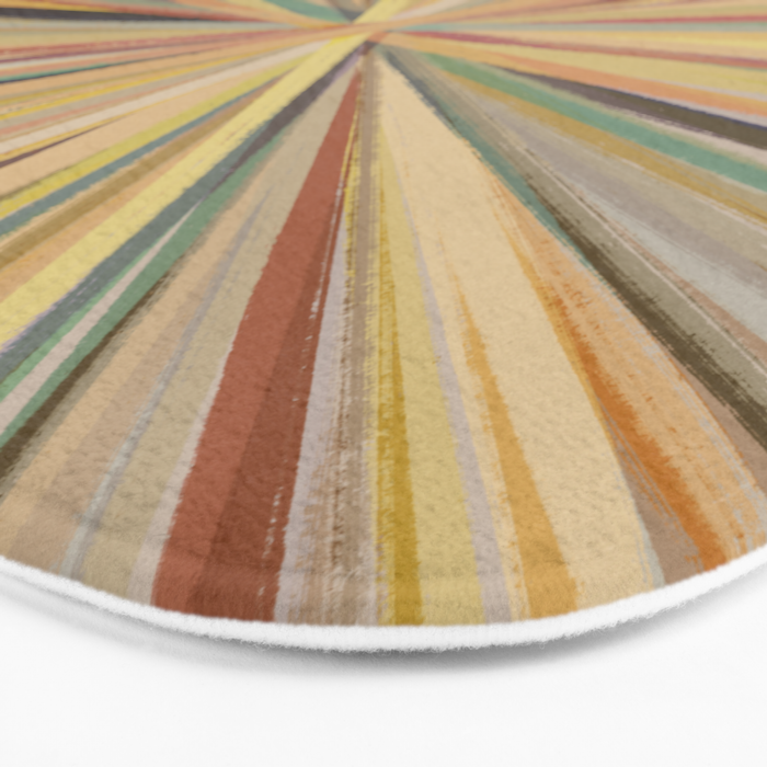 Abstract Pastel Bloom Bath Mat Gallery Image 3