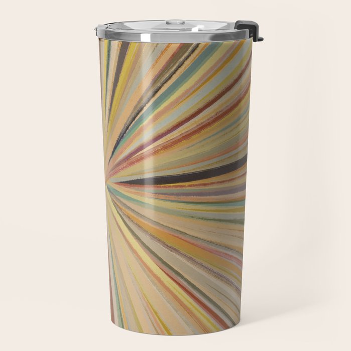 Abstract Pastel Bloom Travel Mug Gallery Image 2
