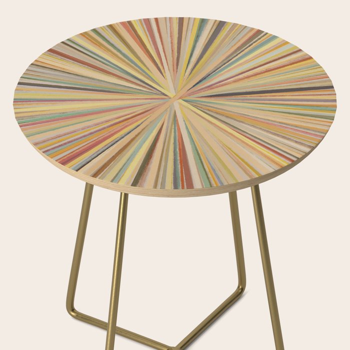 Abstract Pastel Bloom Side Table Gallery Image 2