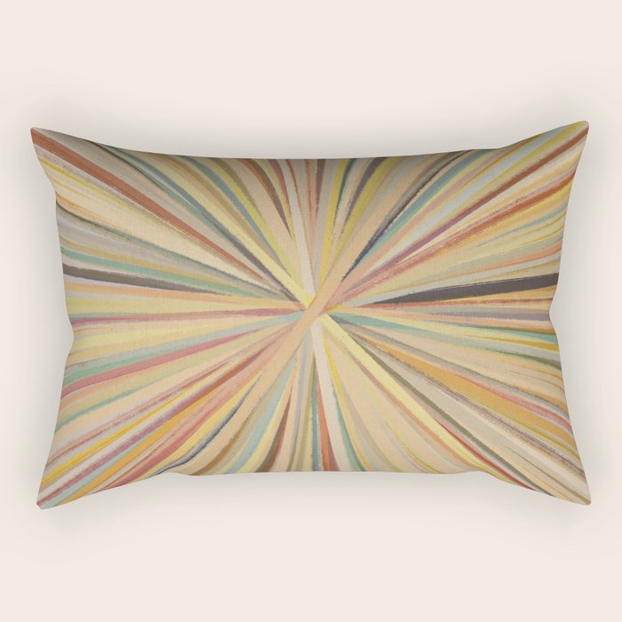 Abstract Pastel Bloom Rectangular Pillow Gallery Image 1