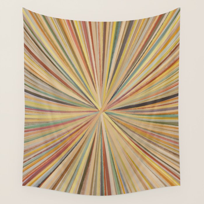 Abstract Pastel Bloom Wall Tapestry Gallery Image 1