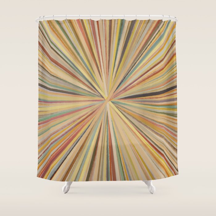 Abstract Pastel Bloom Shower Curtain Gallery Image 1