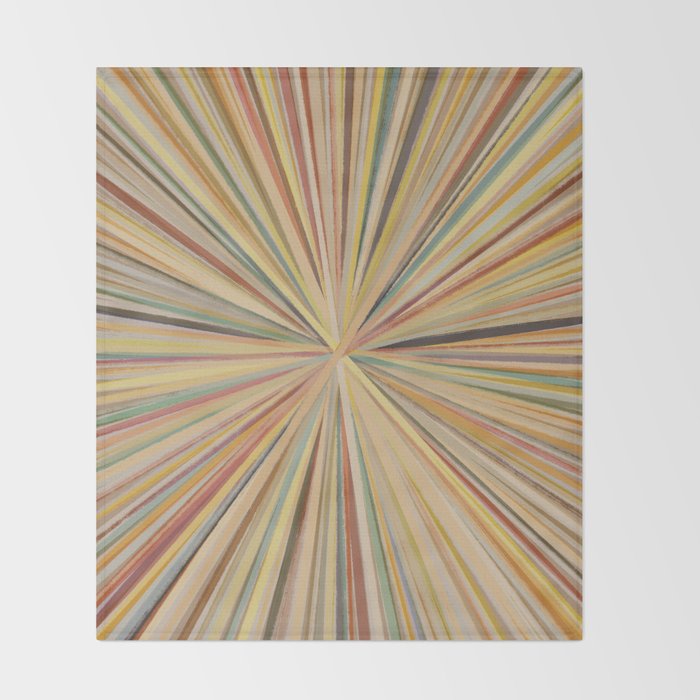 Abstract Pastel Bloom Throw Blanket Gallery Image 2