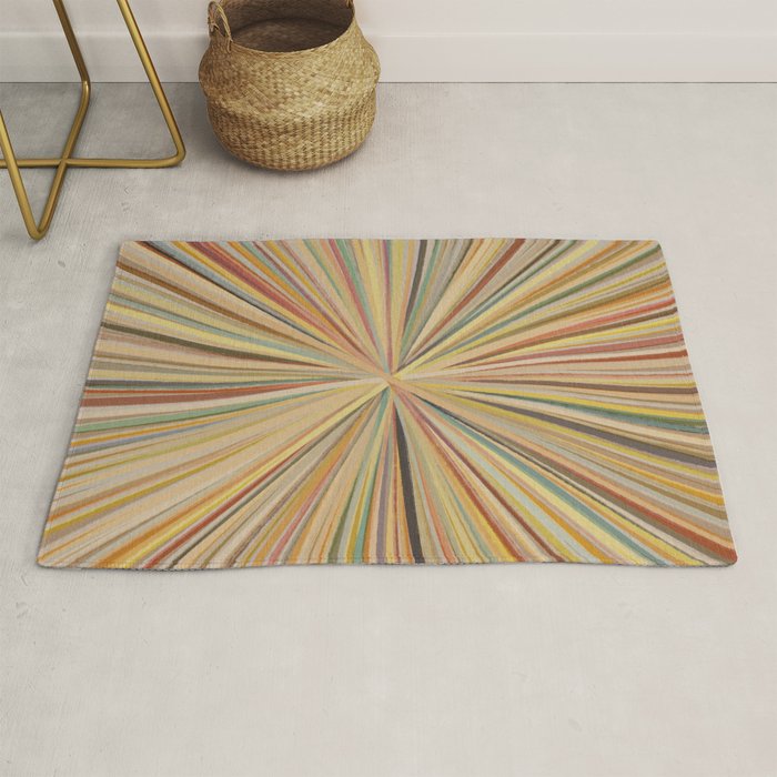 Abstract Pastel Bloom Rug Gallery Image 1