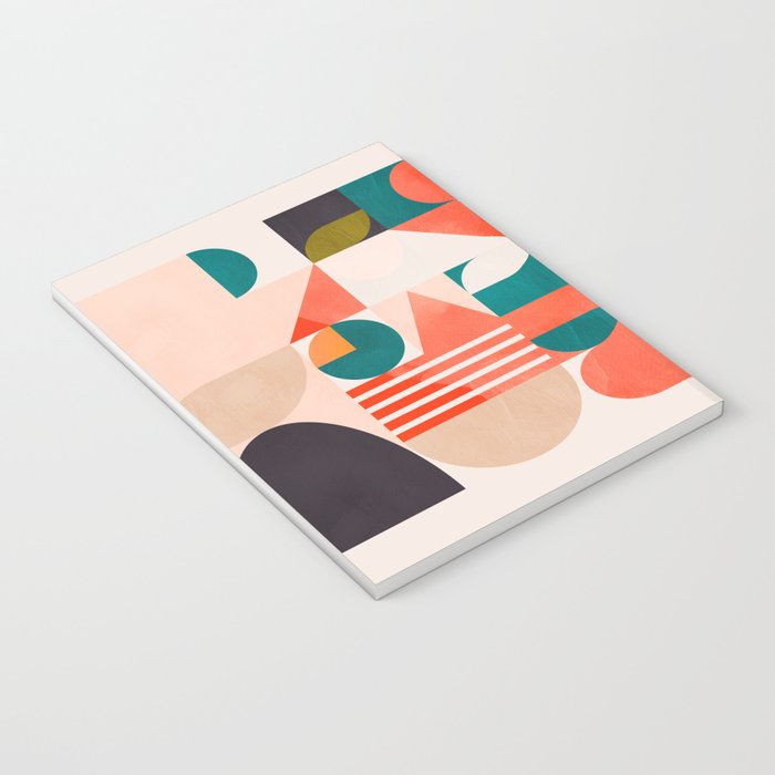 mid century geometry abstract shapes bauhaus 2 Notebook Gallery Image 3