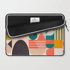 mid century geometry abstract shapes bauhaus 2 Laptop Sleeve Gallery Image 2