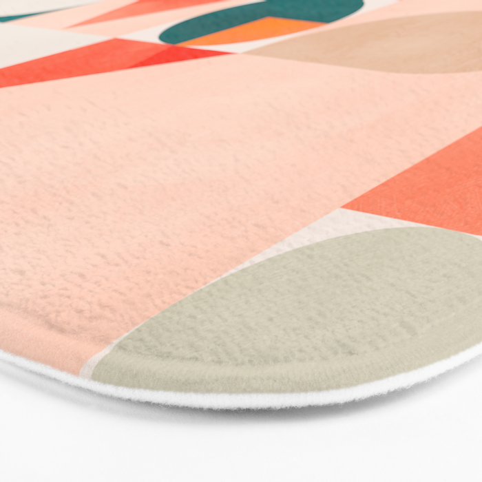 mid century geometry abstract shapes bauhaus 2 Bath Mat Gallery Image 3
