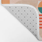 mid century geometry abstract shapes bauhaus 2 Bath Mat Gallery Image 2