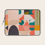 mid century geometry abstract shapes bauhaus 2 Laptop Sleeve Gallery Image 1