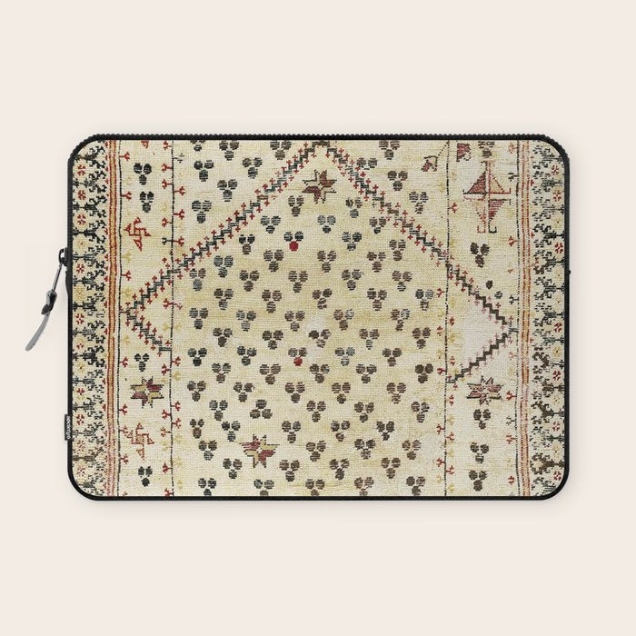Selendi West Anatolia 16th Century Rug Print Laptop Sleeve Gallery Image 1