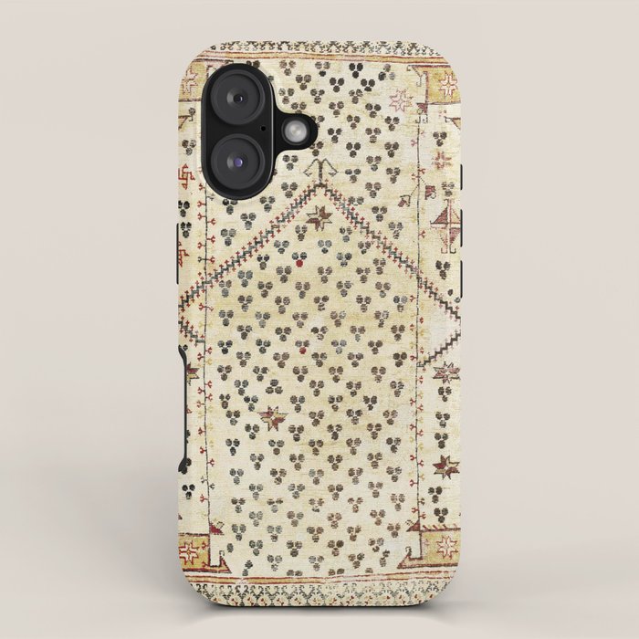Selendi West Anatolia 16th Century Rug Print iPhone Case Gallery Image 1