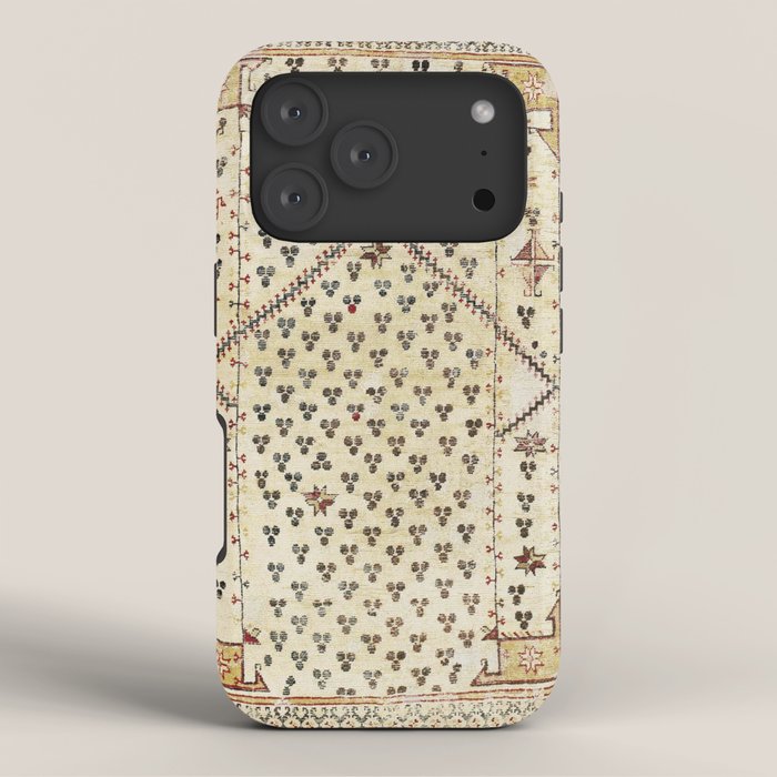 Selendi West Anatolia 16th Century Rug Print iPhone Case Gallery Image 3